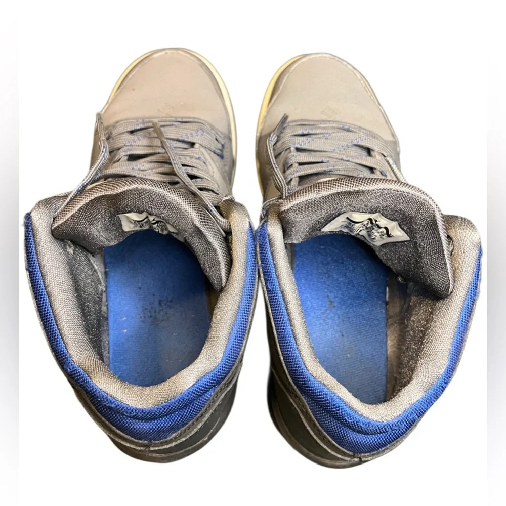 Jordan Flight kids Gray and Cream High-Top Sneakers 5Y GUC - Picture 5 of 8